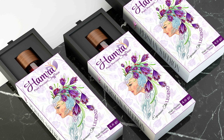 زعفران سوپر نگین صادراتی حمرا یک مثقالی (قلم سه سانتی)