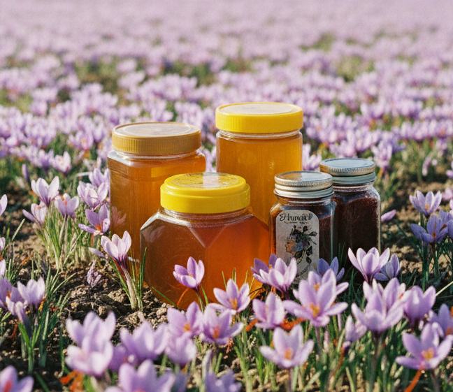 عسل گون حمرا 100% ارگانیک بدون ناخالصی و مواد افزودنی (یک کیلوگرمی)